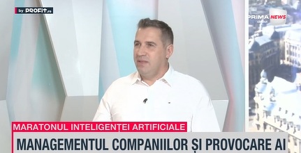 VIDEO Maratonul Profit “Inteligența artificială în economie” - Ediția a II-a: Alexandru Dan, profesor și expert în Inteligență Artificială: AI înlocuiește un om într-o activitate inteligentă. Am ajuns la o adopție foarte mare la nivel personal