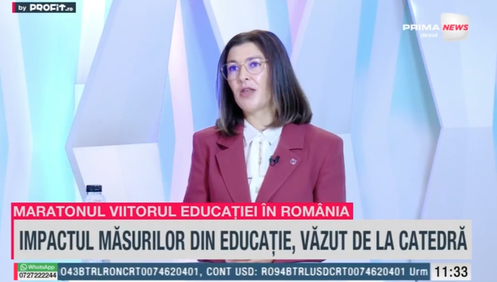 VIDEO Maratonul Profit.ro - Viitorul Educației în România. Irina Alexandru, Sales Manager VIVA Control, prezintă o nouă soluție IT: Directorii scapă de grija legislației și pot să se axeze pe copii, nu pe hârtii
