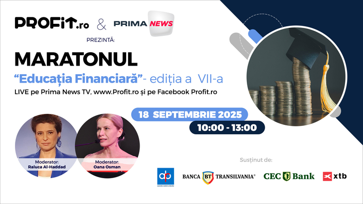 Maratonul Profit.ro Educație Financiară Ediția a VII-a. Unde își mai plasează românii banii, cum ne protejăm de fraude și atacuri cibernetice, noile obiceiuri financiare și impactul asupra economiei 