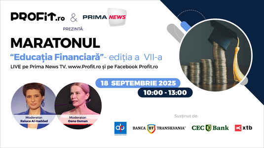 Maratonul Profit.ro Educație Financiară Ediția a VII-a. Unde își mai plasează românii banii, cum ne protejăm de fraude și atacuri cibernetice, noile obiceiuri financiare și impactul asupra economiei 