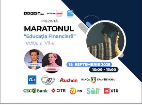 ASTĂZI Maratonul Profit.ro Educația Financiară Ediția a VII-a. Unde își mai plasează românii banii, cum ne protejăm de fraude și atacuri cibernetice, noile obiceiuri financiare și impactul asupra economiei 