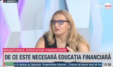 VIDEO Maratonul Profit.ro Educația Financiară Ediția a VII-a Adina Călin, CEC Bank: Educația financiară trebuie să înceapă cât mai timpuriu. Banca pregătește pachete pentru copii