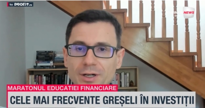 VIDEO Maratonul Profit.ro Educația Financiară Ediția a VII-a. Claudiu Cazacu, XTB: Cele mai frecvente greșeli făcute de investitori și cum pot fi evitate