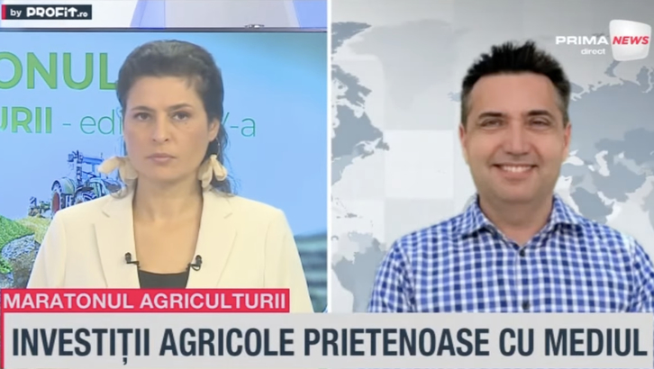 VIDEO Roboți care ajută fermierii români în grajd. Mihai Constatinescu, director în Ministerul Mediului, anunță finanțarea de drone pentru monitorizarea culturilor, automatizări la pesticide și hrănirea în zootehnie - Profit.ro Maratonul Agriculturii 