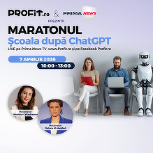MÂINE Maratonul Școala după ChatGPT - Universitatea după ChatGPT, Joburile viitorului, Profesii emergente vs profesii în declin/ adaptarea pieței muncii
