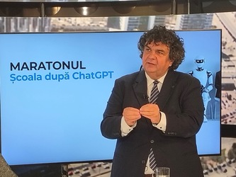 VIDEO Suntem încă în Vestul sălbatic în ce privește internetul și AI. Rectorul Universității Politehnice Timișoara, Florin Drăgan:  SUA vor să ”rupă” tot, Europa vine cu reglementări - Maratonul Profit.ro "Școala după ChatGPT"