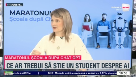 VIDEO AI-ul e un motor. Ligia Ardelean, director Atos: Mă duce din punctul A în punctul B, dar niciodată nu mă voi teme că îmi va înlocui puterea de decizie sau gândirea critică. Rămân eu la volan – Maratonul Profit.ro „Școala după ChatGPT”