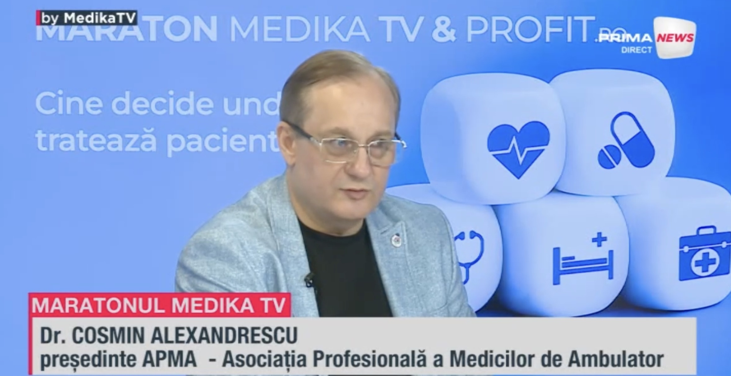VIDEO Președintele APMA, la MARATONUL MEDIKA TV: Legea 95 a ajuns mai rău decât o piele de leopard. E plină de pete și de petice și nu se mai pupă amendamentele între ele. Cel mai bine ar fi ca acest articol să dispară