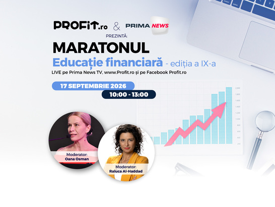 Maratonul Profit.ro de Educație Financiară ediția a 9-a: Cum ne schimbă AI relația cu banii? Cum evităm fraudele digitale? Cum le vorbim copiilor despre bani? Sunt creditele încă o soluție? 