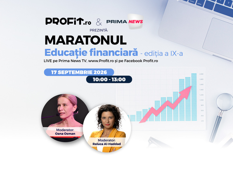 Maratonul Profit.ro de Educație Financiară ediția a 9-a: Cum ne schimbă AI relația cu banii? Cum evităm fraudele digitale? Cum le vorbim copiilor despre bani? Sunt creditele încă o soluție?