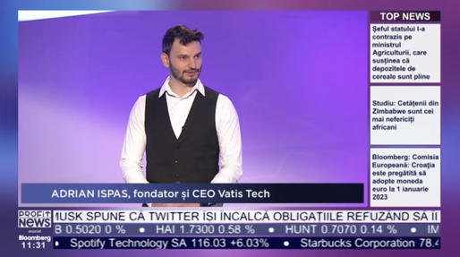 PROFIT NEWS TV Adrian Ispas, co-fondator Vatis Tech: În toamnă vrem să închidem a doua rundă de finanțare și să obținem între 500.000 și 1 milion de euro. Vizăm să creștem și evaluarea companiei de 2-3 ori
