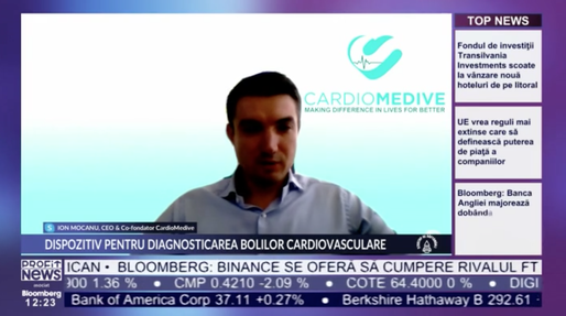 PROFIT NEWS TV Ion Mocanu, fondator CardioMedive: Suntem în căutarea unei finanțări, avem nevoie de 800.000 de euro. Produsul poate înlocui anumiți jucători existenți