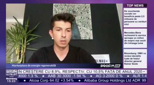 VIDEO PROFIT LIVE Alex Nicoară, co-fondator Solmag.ro: În următoarele 18 luni vrem să finalizăm 1.000 de proiecte și să ajungem la venituri totale de 10 milioane de euro