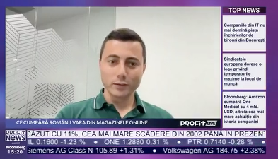 VIDEO PROFIT LIVE Cristi Movilă, General Manager VTEX: A crescut destul de mult consumul de experiențe odată cu ridicarea restricțiilor și venirea verii, în timp ce consumul de bunuri a scăzut
