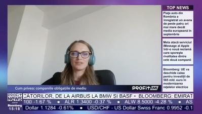VIDEO PROFIT LIVE Daniela Dobre, director executiv Green Environment Support: Toate companiile au început să conștientizeze că este importantă colectarea selectivă a deșeurilor și, respectiv, reciclarea lor corespunzătoare