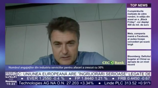 VIDEO PROFIT LIVE Cătălin Iorgulescu, vicepreședinte al ABSL: Nu putem concura în zona costului mediu per angajat cu firmele care au baza stabilită în Asia. Singura șansă pentru România este să aibă o ofertă care nu poate fi egalată
