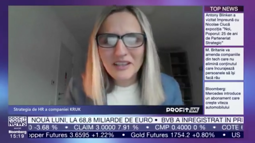 VIDEO PROFIT LIVE Mihaela Iliuță, HR Manager KRUK România: Am învățat anul acesta că omul are niște resurse nelimitate. Soluția pentru angajator este să fie foarte deschis