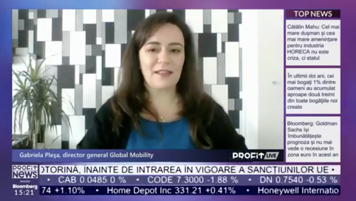 VIDEO PROFIT LIVE Director general Global Mobility: Restructurări semnificative planificate în România. Majoritatea companiilor mizează pe 10-15% concedieri de personal