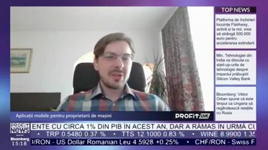 VIDEO PROFIT LIVE Cristian Astaloș, fondator MyCar Assistant: Vrem să devenim cel mai relevant asistent auto digital la nivel european. Ne vedem foarte asemănători cu BitDefender