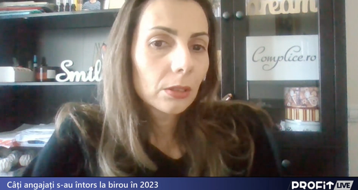 VIDEO PROFIT LIVE Oana Pascu, fondator Complice.ro: De acum înainte să privim biroul ca destinație de experiențe sociale. Bonusuri în bani, carduri valorice au impact maxim pe termen scurt. „Ochii care nu se văd se uită".