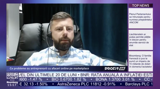 VIDEO PROFIT LIVE Mihai Andrei, co-fondator SellerClub: Pe nicio nișă nu e imposibil să lansezi un produs în momentul de față. Este și o perioadă benefică din punct de vedere al costurilor de transport
