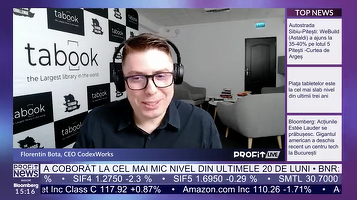 VIDEO PROFIT LIVE Florentin Bota, co-fondator tabook, aplicație care se vrea cea mai mare bibliotecă online din lume: Targetul este la 100 milioane utilizatori și un miliard de cărți. Suntem în discuții pentru 2 milioane euro
