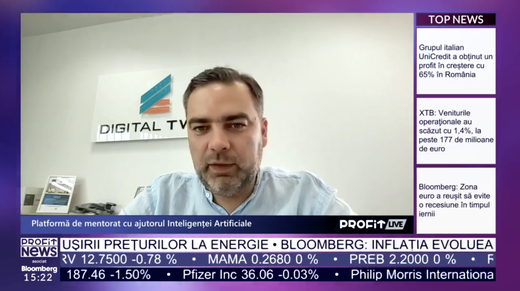 VIDEO PROFIT LIVE Laurențiu Nae, co-fondator Digital Twin, despre lansarea platformei Wisdom Of Age: Buget de 2,3 milioane euro, co-finanțat de UE. Întâi o să ne concentrăm pe domenii tehnice