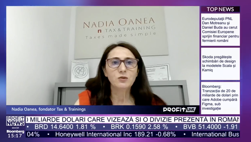 VIDEO PROFIT LIVE Nadia Oanea, fondator Tax & Trainings, despre măsurile fiscale propuse de Guvern: Cine va fi afectat 