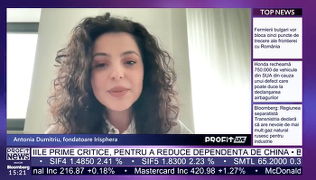 VIDEO PROFIT LIVE Antonia Dumitriu, fondatoare Irisphera: Suntem în căutare să ridicăm a doua rundă de finanțare de la fonduri de venture capital din estul Europei, Italia și Orientul Mijlociu