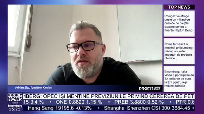 VIDEO PROFIT LIVE Adrian Sita, fondator Knolyx: Undeva din a doua jumătate a anului o să ne pregătim pentru a ridica o finanțare. Focusul va fi către Europa de Nord, ulterior vrem să mergem și în SUA