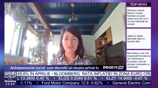 VIDEO PROFIT LIVE Muzeul Amintirilor din Comunism: Important e să reușim să ne menținem pe linia de plutire, ceea ce e foarte greu pentru muzeele din România. Suntem unul dintre puținele muzee private care chiar rezistă