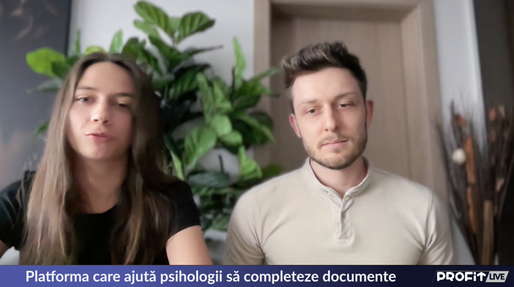 VIDEO PROFIT LIVE Co-fondator iPsiholog.eu: Pasul următor vizează integrări cu instituții ale statului, cu furnizori de teste psihologice, calendare. O finanțare ne-ar ajuta
