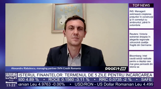 VIDEO PROFIT LIVE Alexandru Rădulescu, SVN Credit România: Dobânda fixă astăzi este mai mică decât orice altă dobândă variabilă din piață. E un paradox foarte benefic pentru clienți
