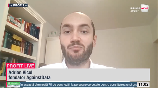 VIDEO Profit.ro TV-  Adrian Vicol, co-fondator AgainstData: Drepturile digitale sunt privite ca noile drepturi ale omului în epoca digitală. Au căpătat o dimensiune strategică, chiar de siguranță națională în foarte multe țări