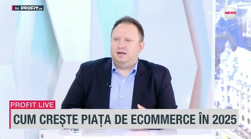 VIDEO Profit.ro TV - Cătălin Bordei, Innobyte: Nu o să mai fie creșterile spectaculoase de două cifre în industria de e-commerce, dar vom avea creșteri. Suntem și foarte sensibili la preț