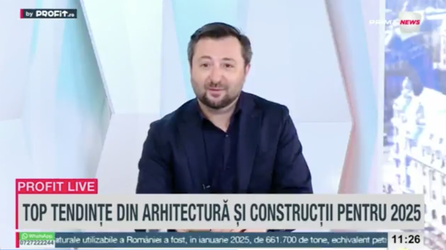 VIDEO Profit.ro TV - Andrei Lefter, DRS Architects: Partea de inteligență artificială și automatizare este și pentru noi revoluționară. Există peste 1.000 de aplicații de AI special dedicate pentru construcții și proiectare