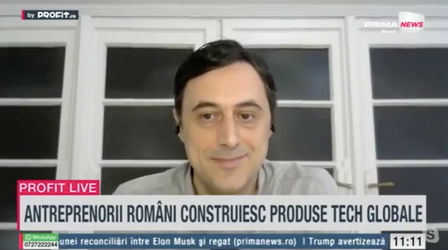 VIDEO Profit.ro TV - Alexandru Meseșan, fondator Ixaria: Până la finalul anului vrem să ajungem la 35-40 de clienți, mare parte internaționali. Ar fi ideal punctul în care avem mai degrabă o relație emoțională decât una rațională