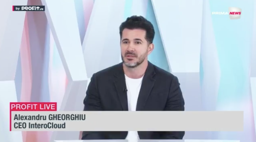 VIDEO Profit.ro TV - Alexandru Gheorghiu, co-fondator InteroCloud: Vizăm să atragem undeva la 500.000 de euro, suntem în discuții avansate cu două VC-uri. Am făcut studii de piață și pentru expansiunea internațională