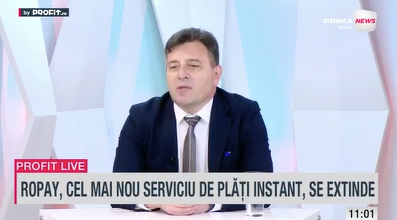 VIDEO Profit.ro TV - Mugur Podaru, CEC Bank, despre RoPay: Deep link este deja funcțional la noi și se află în teste într-o fază destul de avansată, urmează și NFC-ul la care lucrăm. Anul acesta vor fi lansate și plățile între persoane juridice