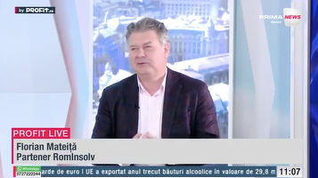 VIDEO Profit.ro TV - Florian Mateiță, Partener RomInsolv: Din punct de vedere tehnic, probabil că 70% din economia țării este în insolvență. Dacă cineva are o sincopă, totul se propagă. Asta este drama economiei românești
