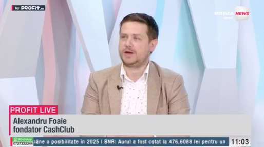 VIDEO Profit.ro TV - Alexandru Foaie, fondator CashClub: Vrem să ne dezvoltăm, să mergem pe piețe europene. Dacă ridicăm finanțarea prin crowdfunding, ar dura maxim șase luni