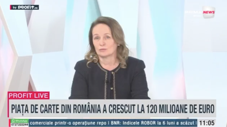 VIDEO Profit.ro TV - Florentina Ion, Fondator Editura Didactica Publishing House: Investiția cea mai mare este în tipar. Sperăm ca în acest an să fie un trend de creștere a vânzării de carte
