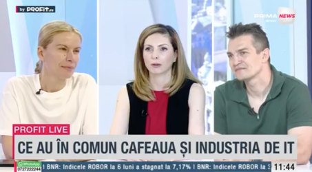 VIDEO Profit.ro TV – Alex Timiș, TP Blend & More: Am patentat la nivel european o soluție mobilă pentru cafenele care să fie gata imediat / Mihaela Dincă, TP Blend & More: Vedem o cerere tot mai mare, afacerea devine cumva sustenabilă 