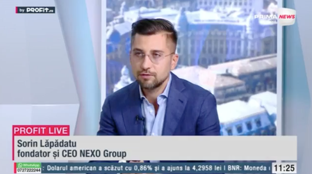 VIDEO Profit.ro Live TV - Sorin Lăpădatu, CEO NEXO Group: Este un punct de cotitură în sectorul construcțiilor. Prețurile vor crește inevitabil. Anul acesta e ultima șansă de a cumpăra la costuri mai mici