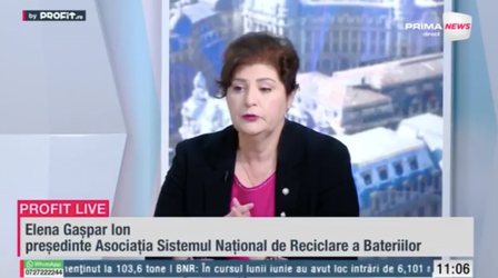 VIDEO Profit.ro Live TV - Elena Gașpar Ion, președinte SNRB: E ca în poveștile cu vrăjitori: primești vraja produselor verzi, dar trebuie să fii pregătit să plătești. Plata este reciclarea