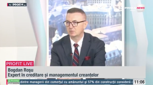 VIDEO Profit.ro Live TV – Bogdan Roșu, expert în creditare și managementul creanțelor: Atunci când o firmă se apropie de insolvență, sunt foarte puține lucruri pe care le mai poți face