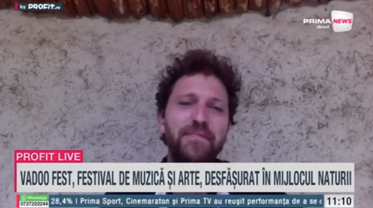 VIDEO Profit.ro Live TV – Petre Ancuța, director artistic Vadoo Fest: În ultimii 200 de ani, legătura omului cu natura s-a pierdut cu 70%. Încercăm să fim optimiști