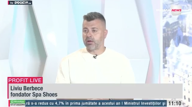 VIDEO Profit.ro Live TV – Liviu Berbece, fondator Spa Shoes: Finanțarea până acum a fost personală, de la a-mi vinde mașina, iar acum vând apartamentul ca să finanțez business-ul. În 2026 cu siguranță o să apară prima franciză în afara țării