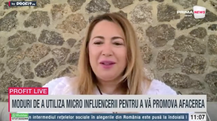 VIDEO Profit.ro Live TV – Adelina Păsat, BuzzStore: Au fost supraestimate comunitățile prin cumpărarea de followeri. Viitorul influencer marketingului stă în consumatori reali
