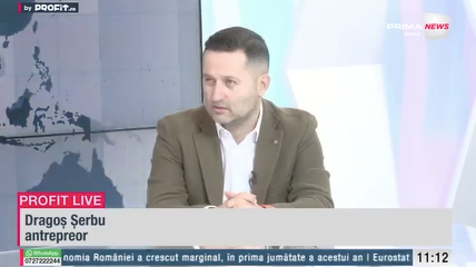 VIDEO Profit.ro Live TV – Dragoș Șerbu, antreprenor: Investiția inițială într-o franciză Logiscool este între 30 și 40 de mii de euro, recuperarea vine în 1-2 ani